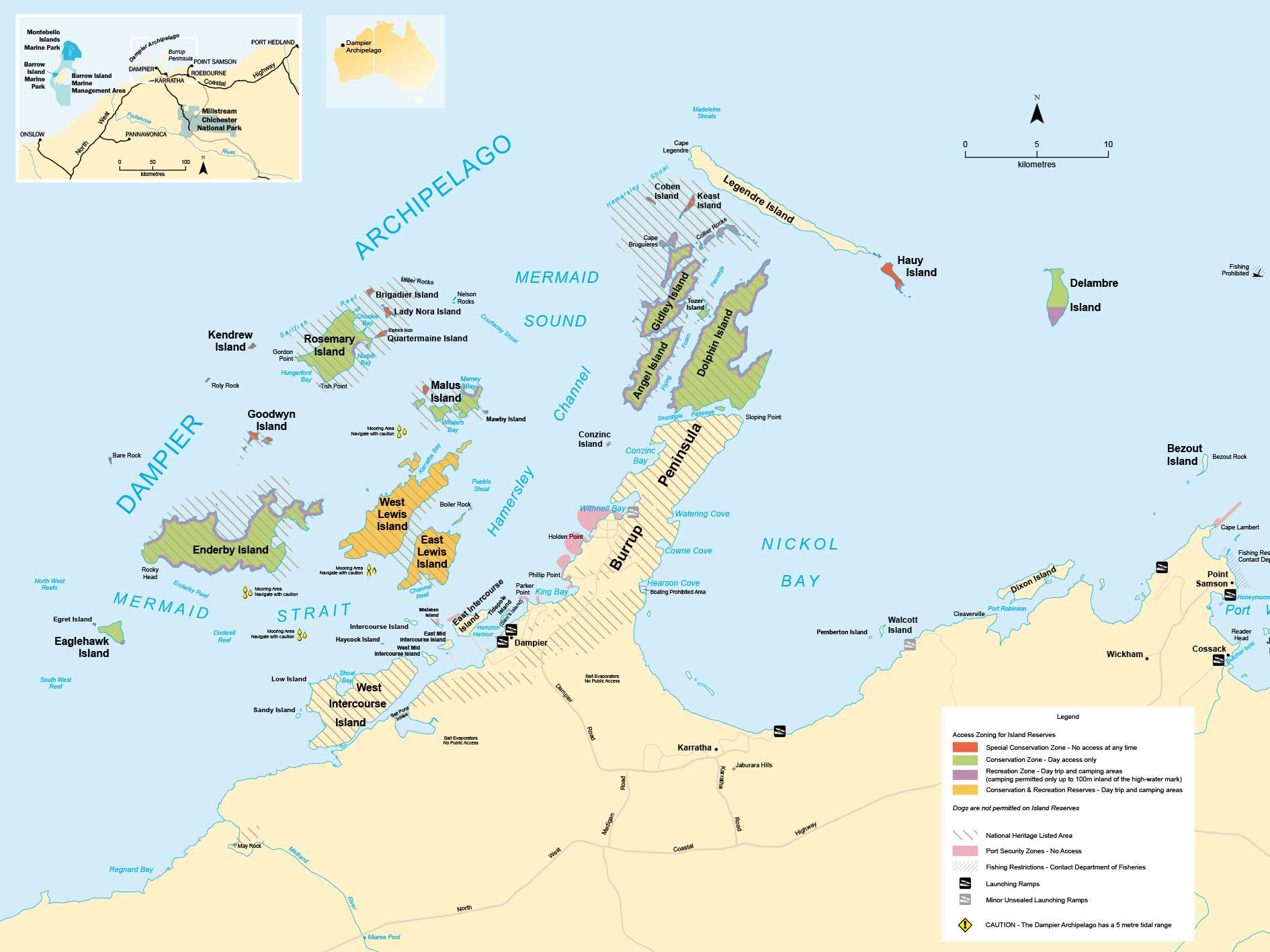 Map of Murujuga, the Dampier Archipelago 