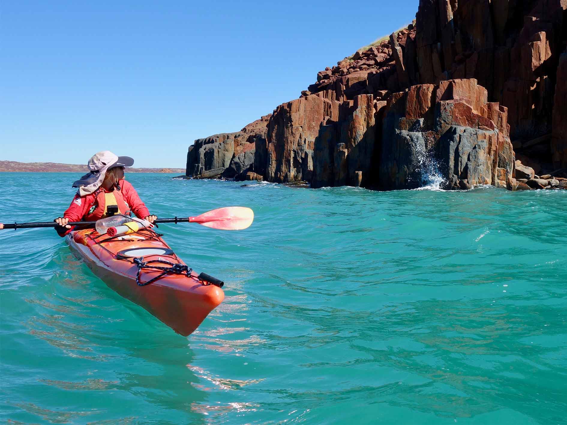 Sea Kayaking amongst islands on the Dampier Archipelago